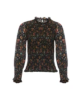 Kali Smocked Floral Top