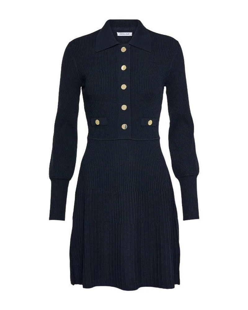 Veronica Beard Lauper Rib Knit  Dress