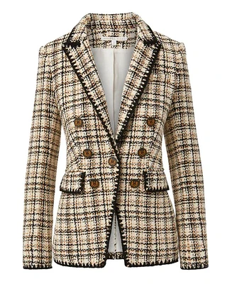 Lawrence Crochet-Trim Tweed Dickey Jacket