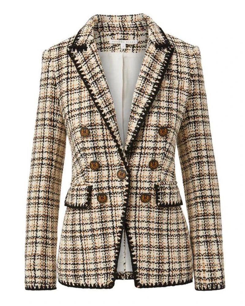 Lawrence Crochet-Trim Tweed Dickey Jacket