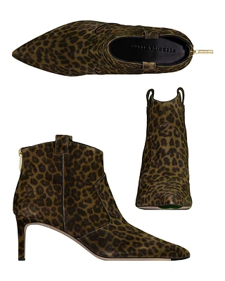 Lexi Camel Leopard Bootie