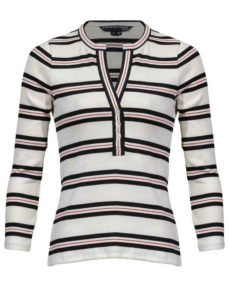 Melva Henley Stripe Pullover
