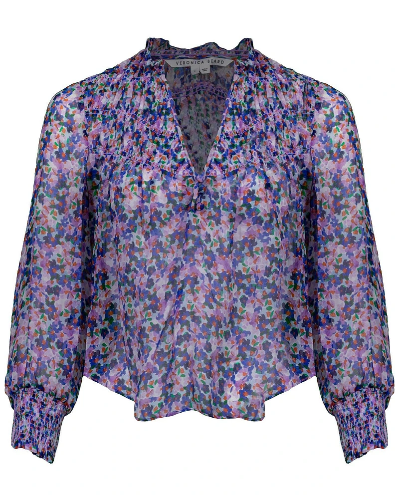 Veronica Beard Mertie Printed Blouse