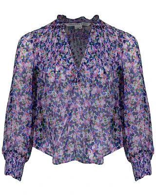 Veronica Beard Mertie Printed Blouse