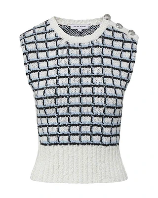 Veronica Beard Nazife Cotton Sweater Tank