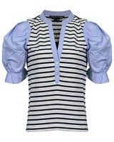 Raegan Mixed Media Top
