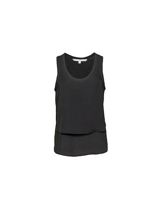 Raw Edge Silk Tank