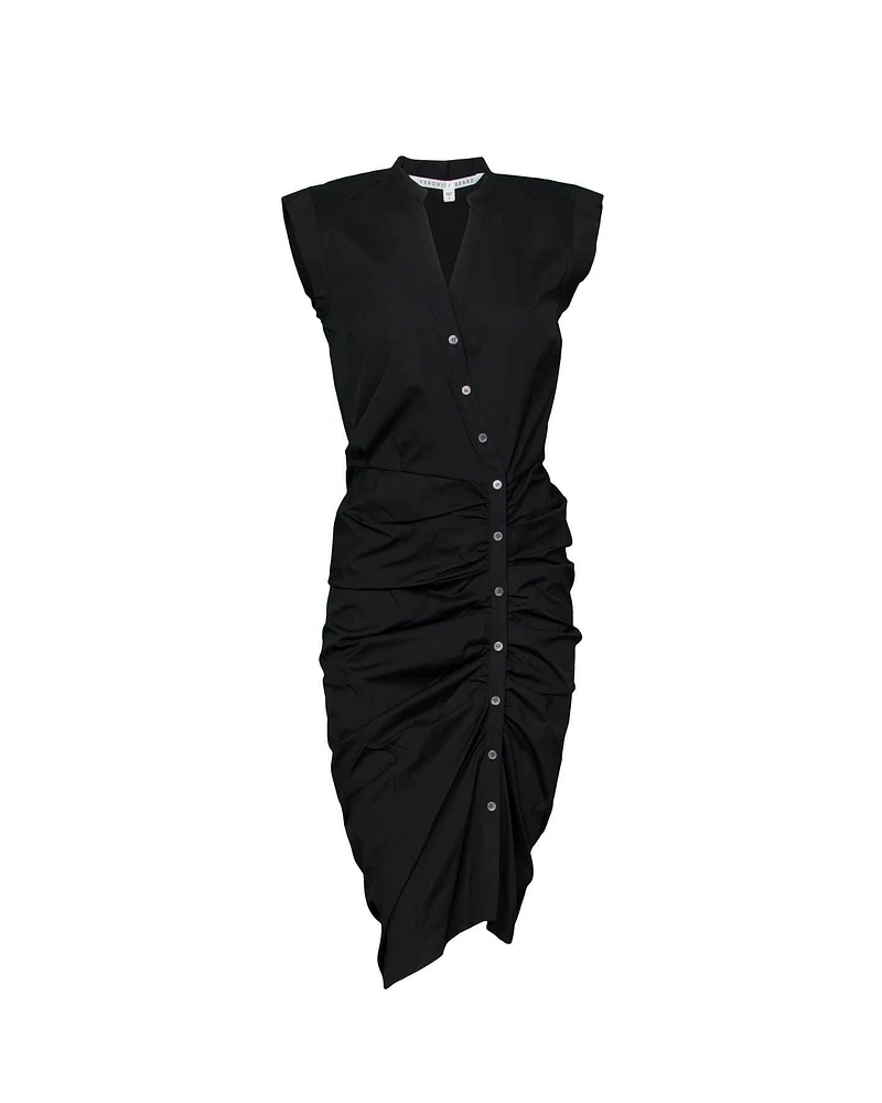 Veronica Beard Ruched Shirt Dress