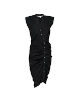 Veronica Beard Ruched Shirt Dress