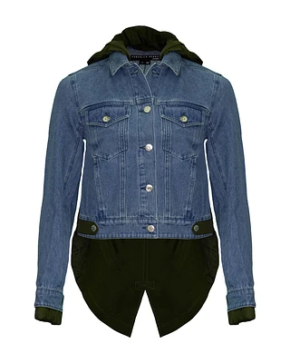 Shani Mixed Media Denim Jacket