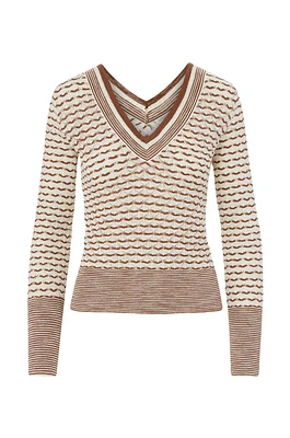 Veronica Beard Zinya V-Neck Pullover
