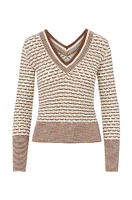 Veronica Beard Zinya V-Neck Pullover