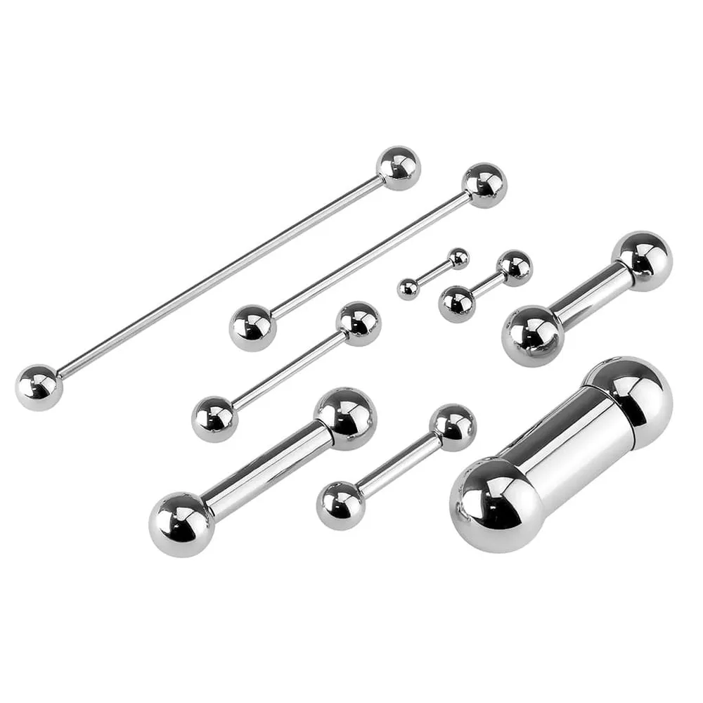 Heavy Gauge Surgical Steel Straight Barbell