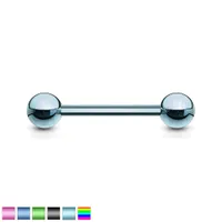 PVD Steel Straight Barbell 14g