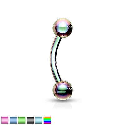PVD Curved Barbell 16g – 14g