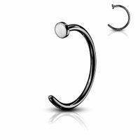 Blackline PVD 3/4 Nose Hoop 20g-18g
