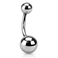 Surgical Steel Navel Barbell 14g