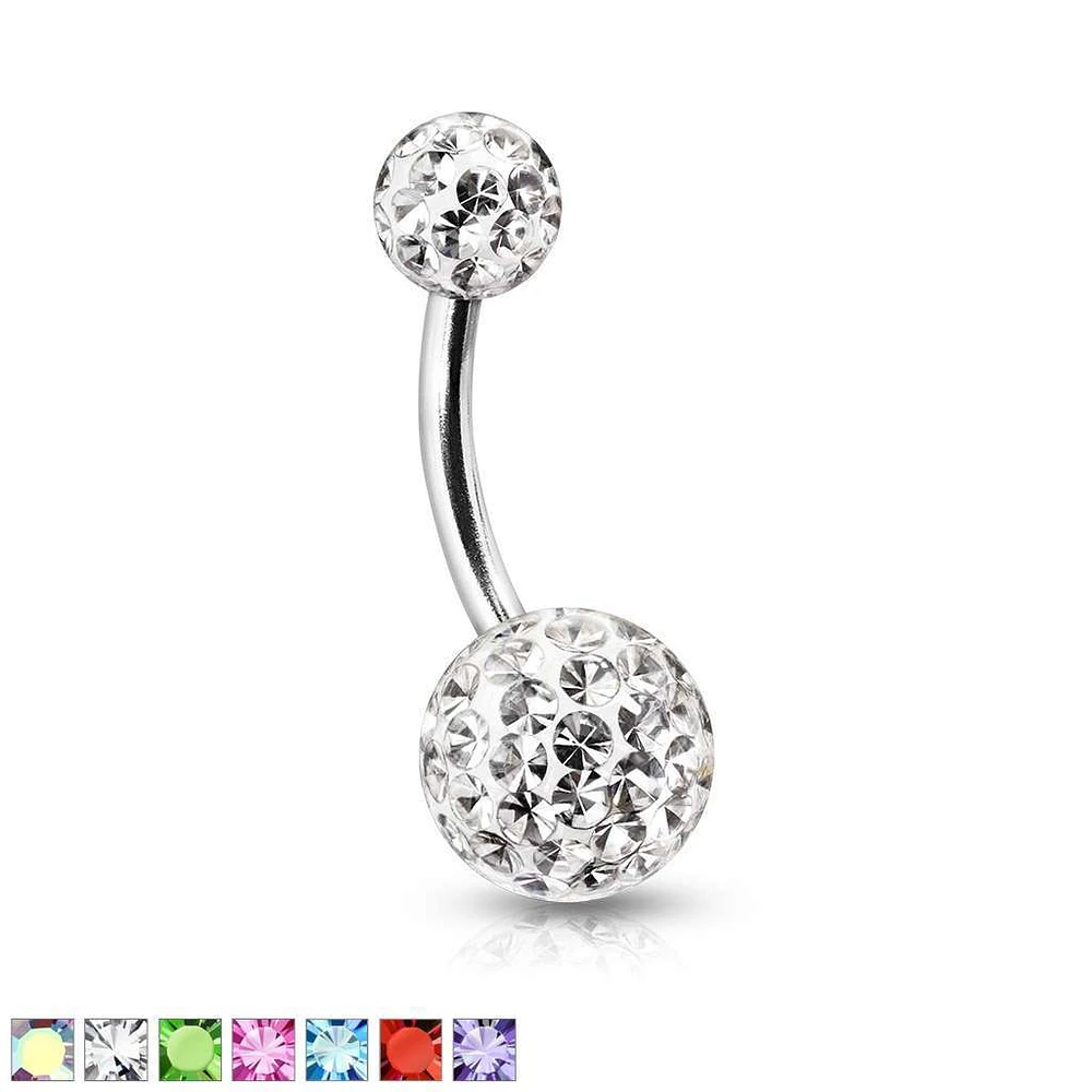 Surgical Steel Ferido Navel Barbell 14g