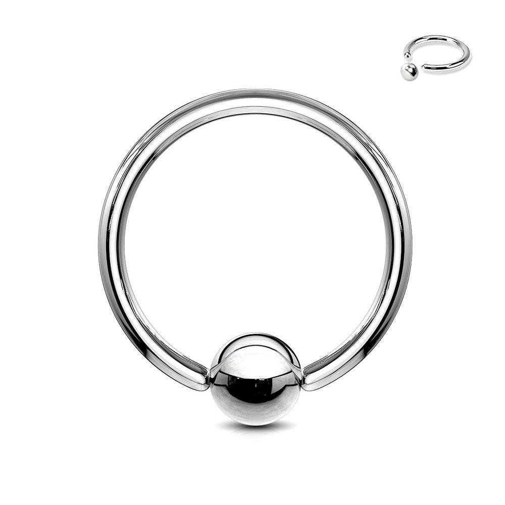 Surgical Steel Captive Bead Ring 20g-14g