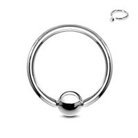 Surgical Steel Captive Bead Ring 20g-14g