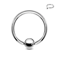 Surgical Steel Captive Bead Ring 20g-14g