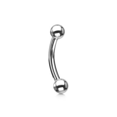 Steel Curved Barbell 16g