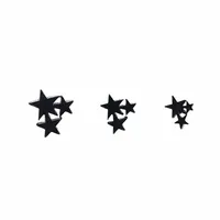 Blackline Star Cluster Cartilage Stud 16g