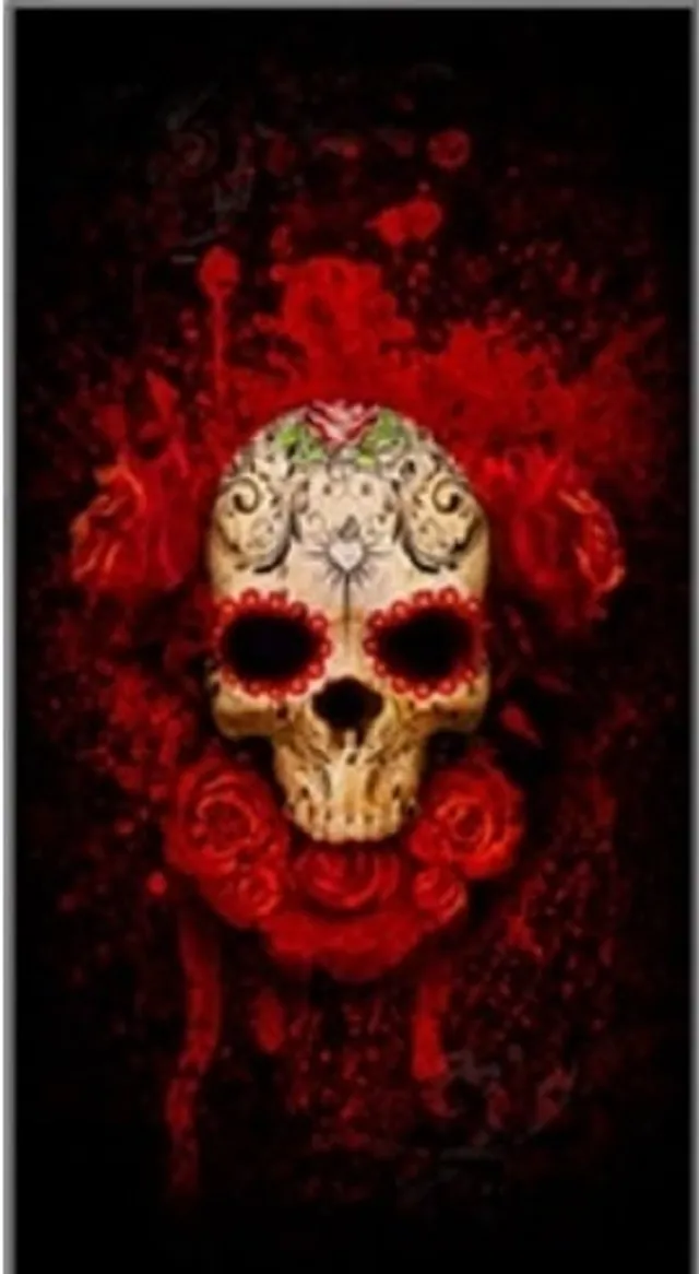 Signature: Floral Skull (Rainbow)