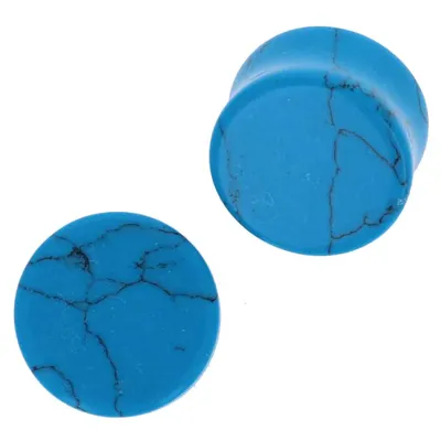 Turquoise Stone Plugs 4g – 5/8