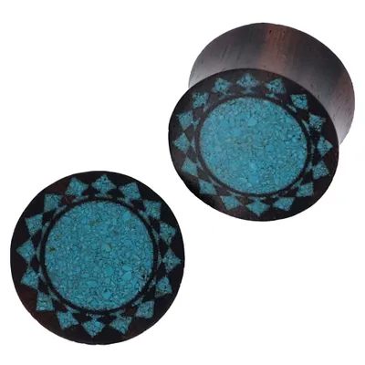 Sono + Crushed Turquoise Plugs 00g – 3/4