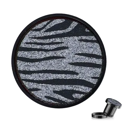 Blackline Sparkly Zebra Plugs 6g – 13/16″