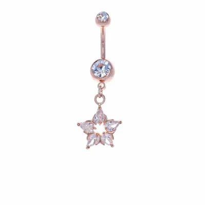 Crystal Star Belly Dangle 14g