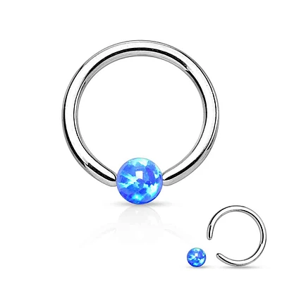 PREMIUM Opal Captive Bead Ring 16g-14g