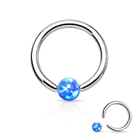 PREMIUM Opal Captive Bead Ring 16g-14g