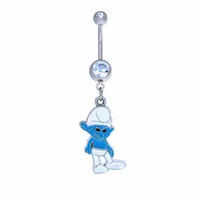 Licensed Smurfs Navel Dangle 14g