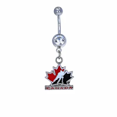 Licensed Team Canada Navel Dangle 14g