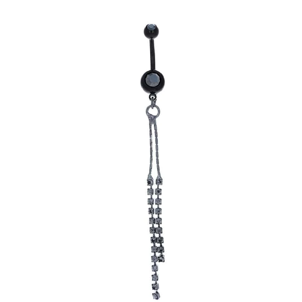 Jewel Chain Navel Dangle 14g