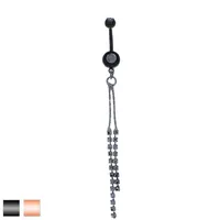 Jewel Chain Navel Dangle 14g