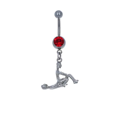 3D Sexy Time Navel Dangle 14g