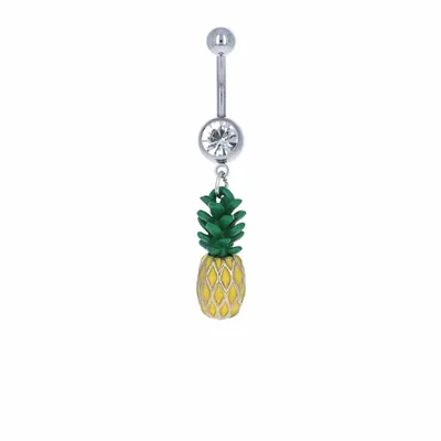 3D Pineapple Belly Dangle 14g