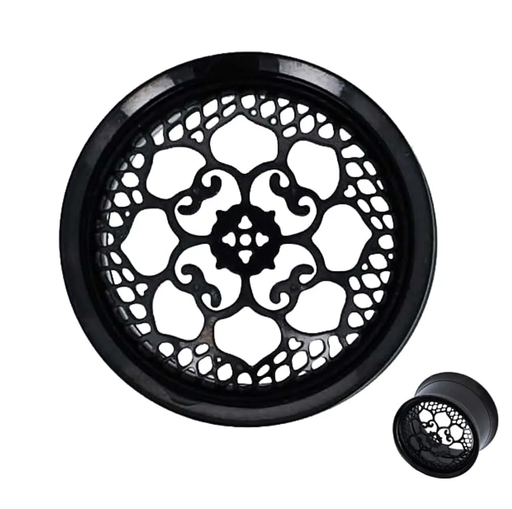 Blackline Lace Tunnels 0g – 5/8″