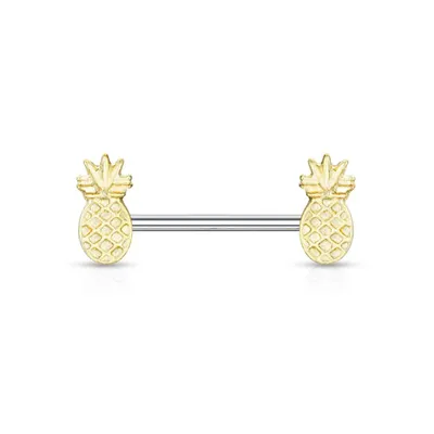 Pineapple Nipple Barbell 14g