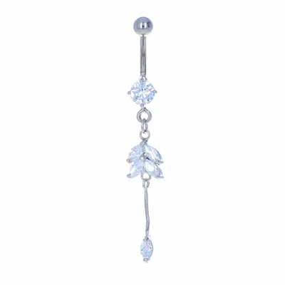 Elegant Droplet Belly Dangle 14g