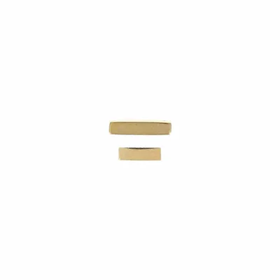 PVD Gold Solid Bar Cartilage Stud 16g