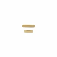 PVD Gold Solid Bar Cartilage Stud 16g