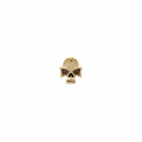 Gold PVD Skull Cartilage Stud 16g