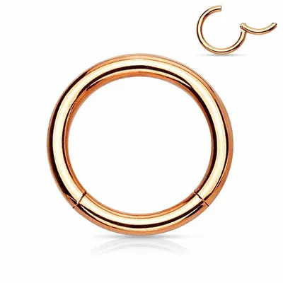 Rose Gold Hinged Segment Ring 14g