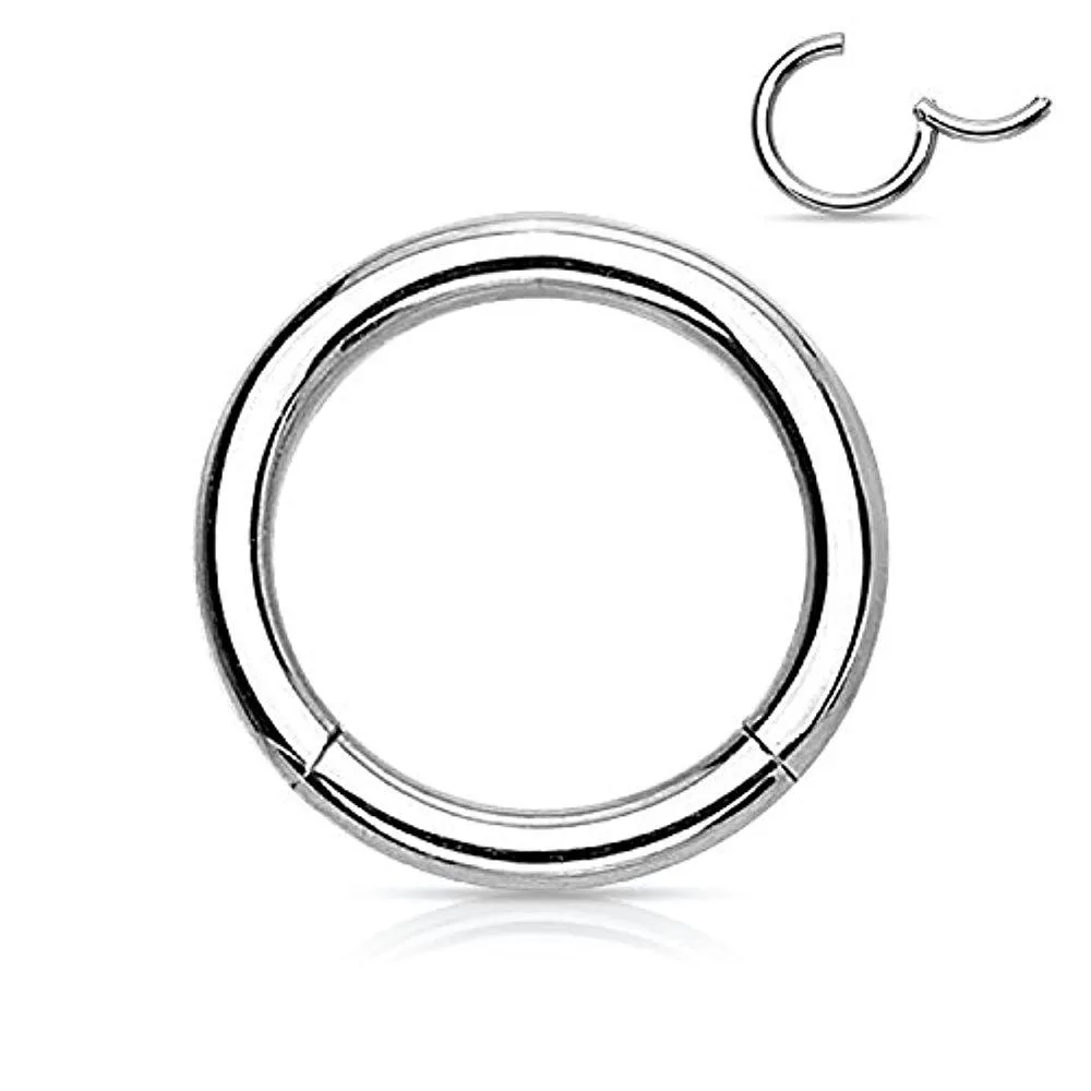 Surgical Steel Hinged Segment Ring 16g