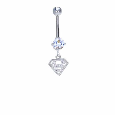 Licensed Superman Navel Dangle 14g