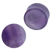 Amethyst Stone Plugs 4g – 5/8